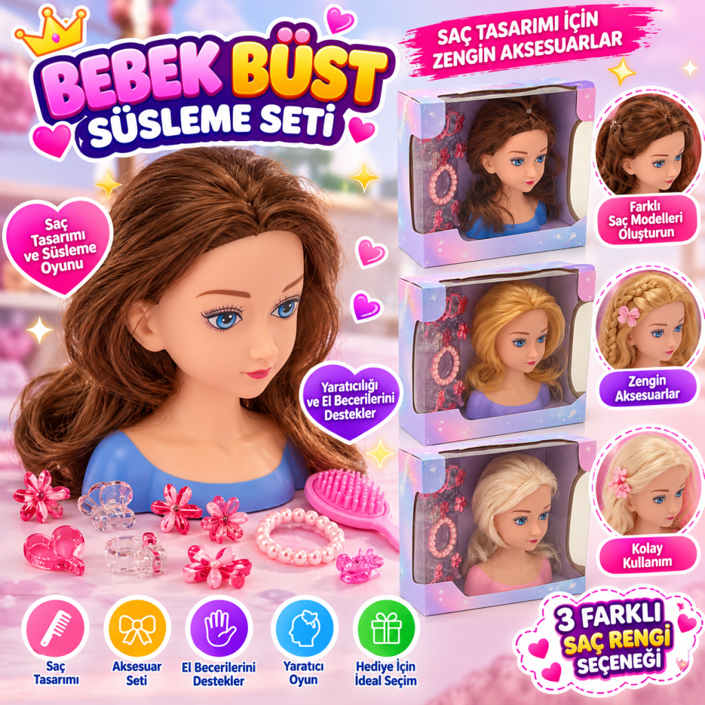 1377 K.BUST OYUNCAK BEBEK BÜST SÜSLEME (adet fiyatıdır)