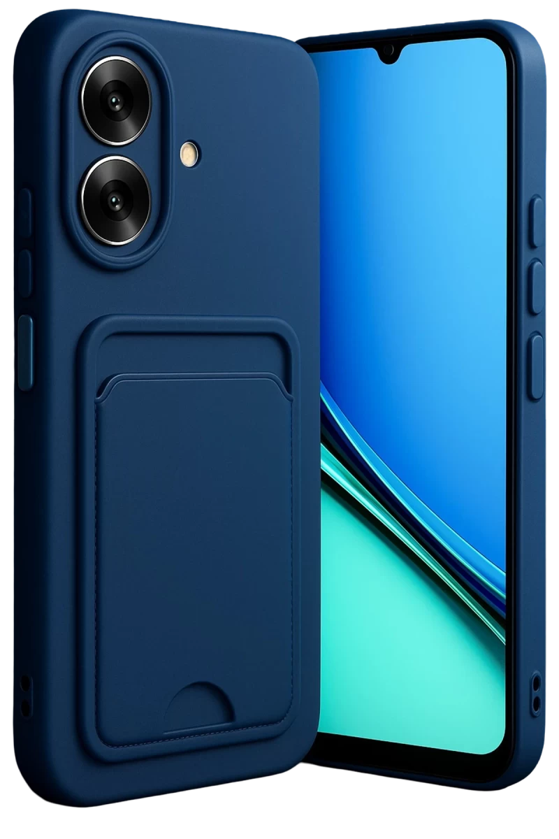 Realme Note 60 Uyumlu Kelvin Kartvizitli Silikon - Lacivert