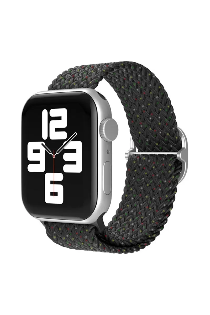 Apple Watch 38mm Uyumlu Star Kordon - Benekli Siyah