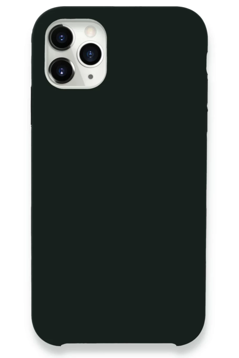 Apple iPhone 11 Pro Max Uyumlu Kılıf Lansman Legant Silikon - Koyu Yeşil