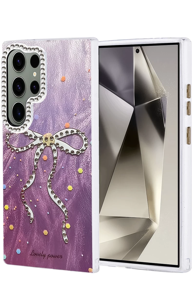 Samsung Galaxy S24 Ultra Uyumlu Kılıf Blade Aynalı Desenli Kapak - Desen 1