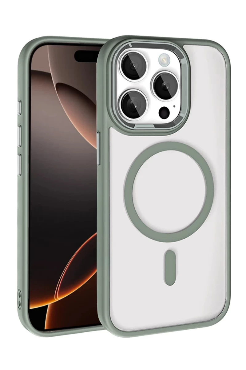 Joko Apple iPhone 15 Pro Max Uyumlu Terea Magsafe Kapak - Titan Gri