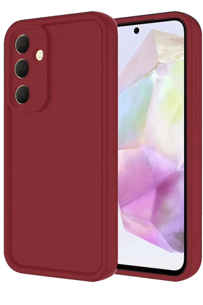 Samsung Galaxy A16 5G Uyumlu Kılıf Viera Silikon - Bordo
