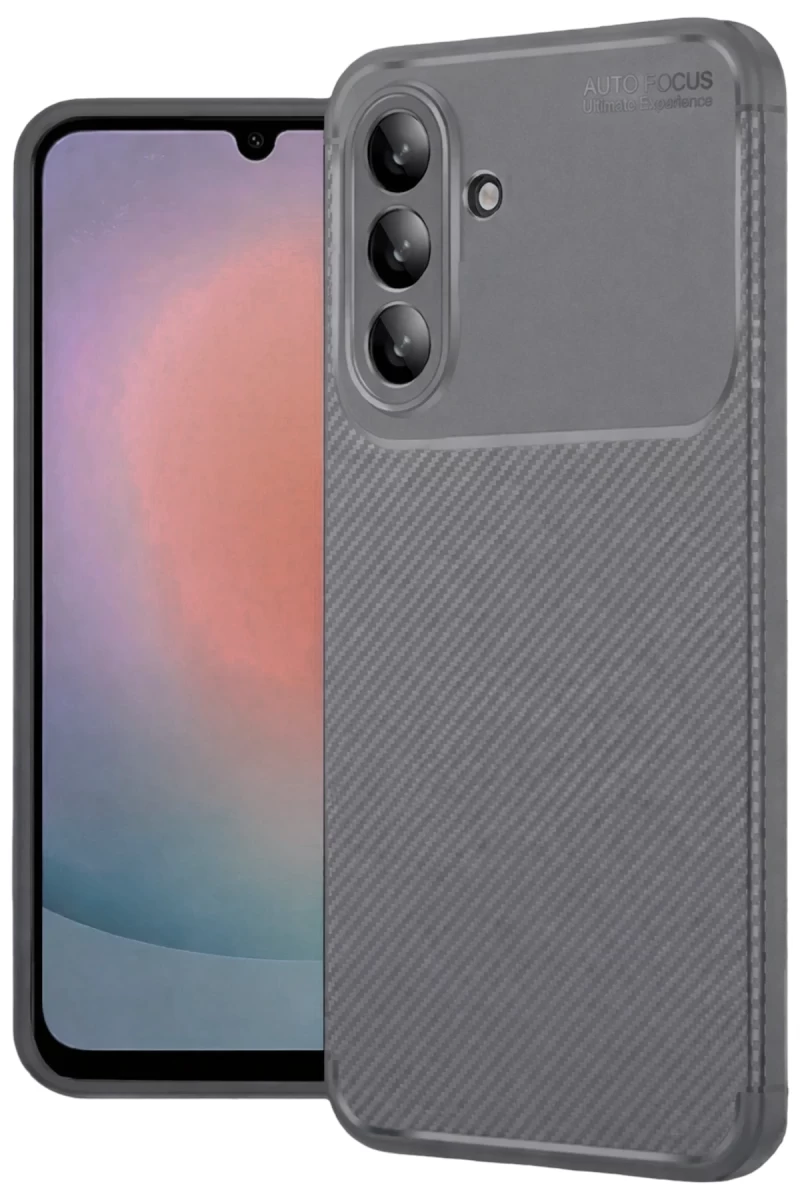 Samsung Galaxy A27 5G Uyumlu Auto Focus Karbon Kapak - Gri