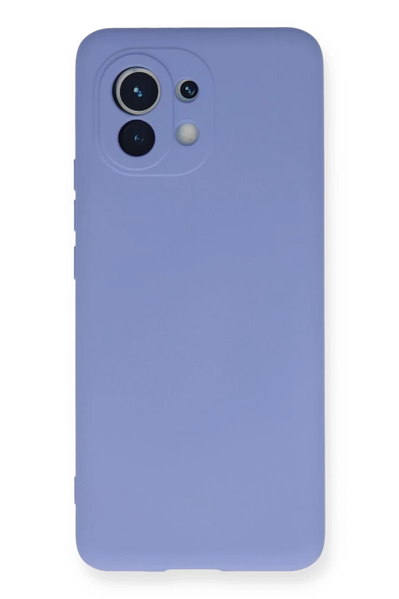 Xiaomi Mi 11 Uyumlu Kılıf Nano içi Kadife Silikon - Lila