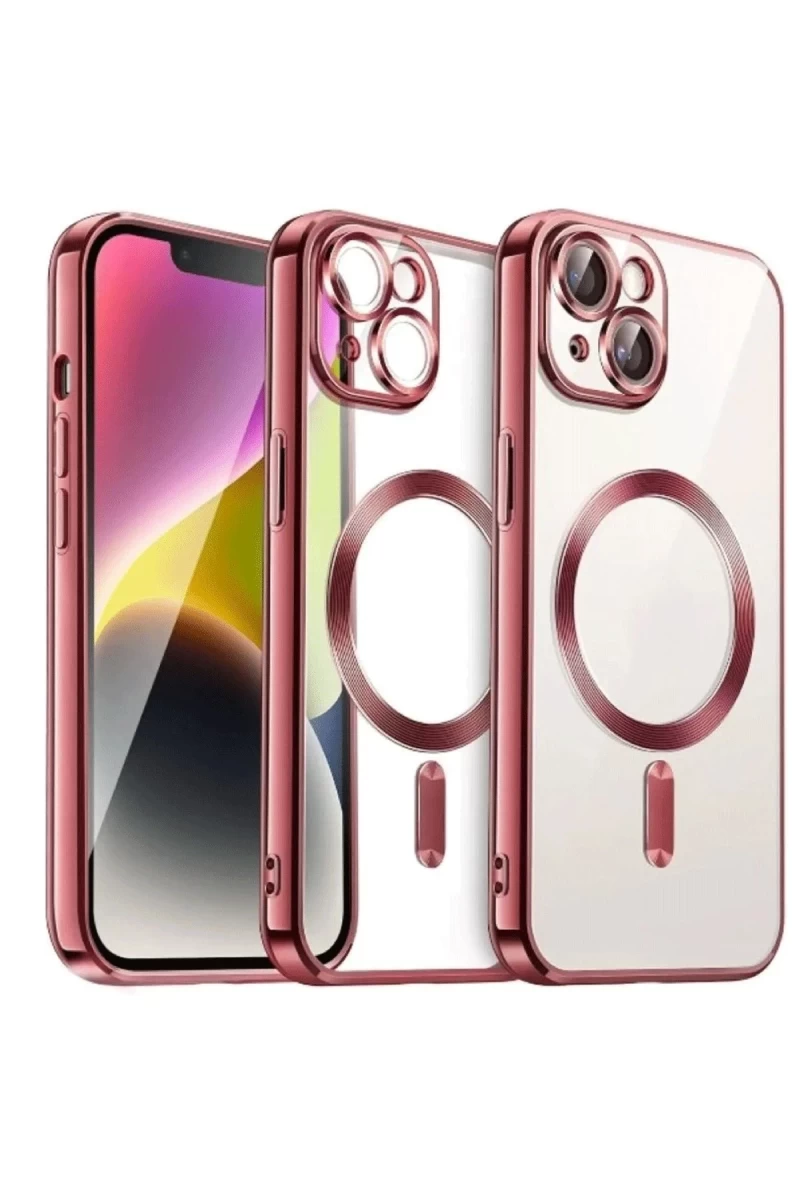 Apple iPhone 13 Uyumlu Kılıf Kross Magneticsafe Kapak - Kırmızı