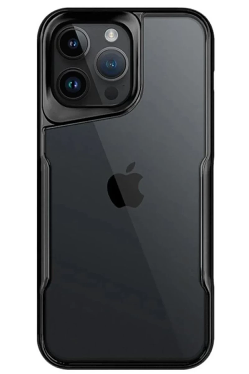 Apple iPhone 14 Pro Max Uyumlu Kılıf Boyi Silikon Kapak - Siyah