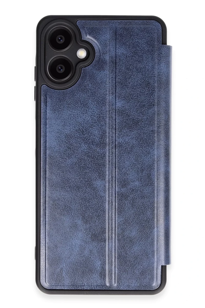 Samsung Galaxy A06 Uyumlu Kılıf Flip Cover - Lacivert