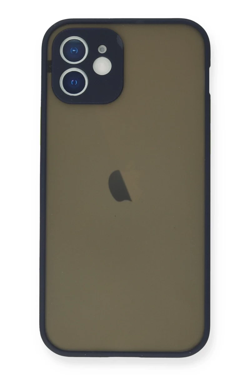 Apple iPhone 12 Mini Uyumlu Kılıf Montreal Silikon Kapak - Lacivert