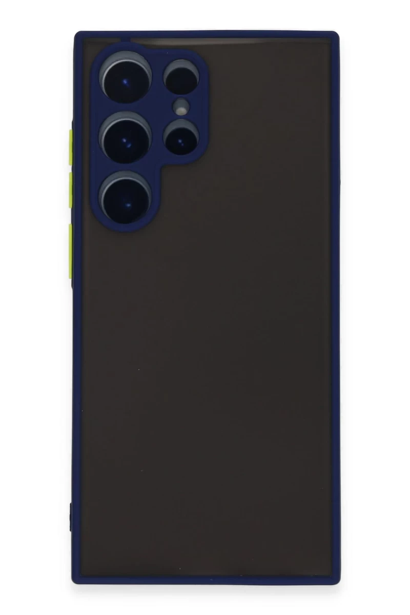 Samsung Galaxy S22 Ultra Uyumlu Kılıf Montreal Silikon Kapak - Lacivert