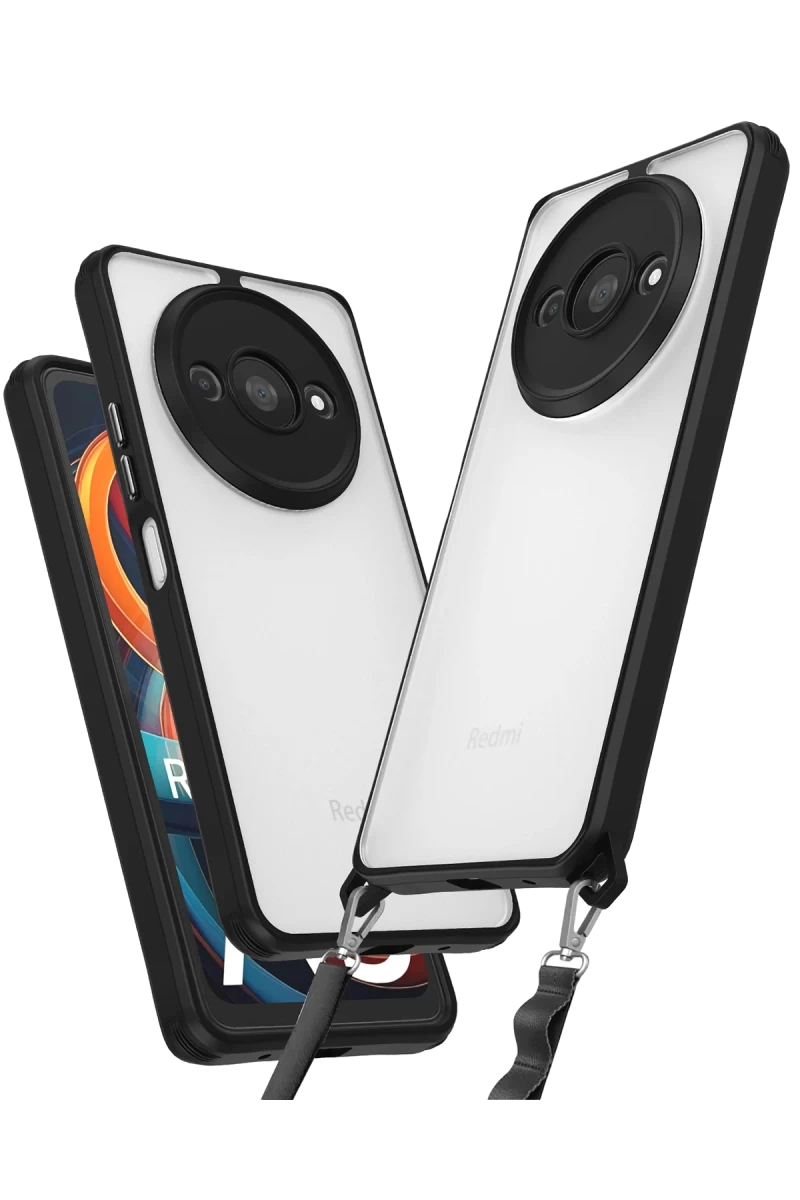 Xiaomi Redmi A3 4G Uyumlu Kılıf Penta Silikon Kılıf - Siyah