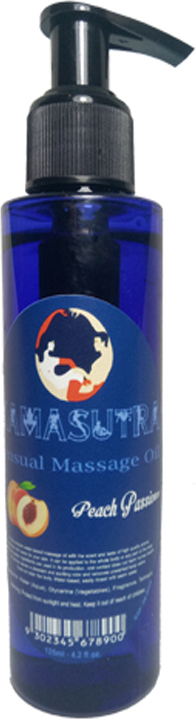 Kamasutra Erkeklere Kadınlara Özel Şeftali Aromalı Vücut Masaj Yağı Peach Flavored Massage Oil 2 x 125 ml