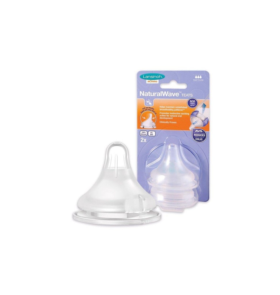 Natural Wave Biberon Emziği Hızlı Akış 2'Li