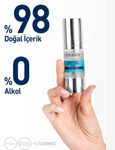 Celenes Canlandırıcı Detox Yüz Serumu 3'ü 1 Arada