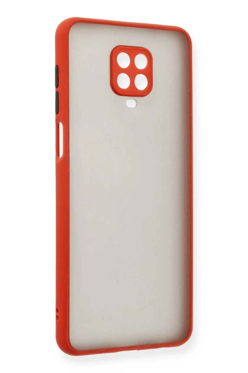 Xiaomi Redmi Note 9 Pro Uyumlu Kılıf Montreal Silikon Kapak - Kırmızı