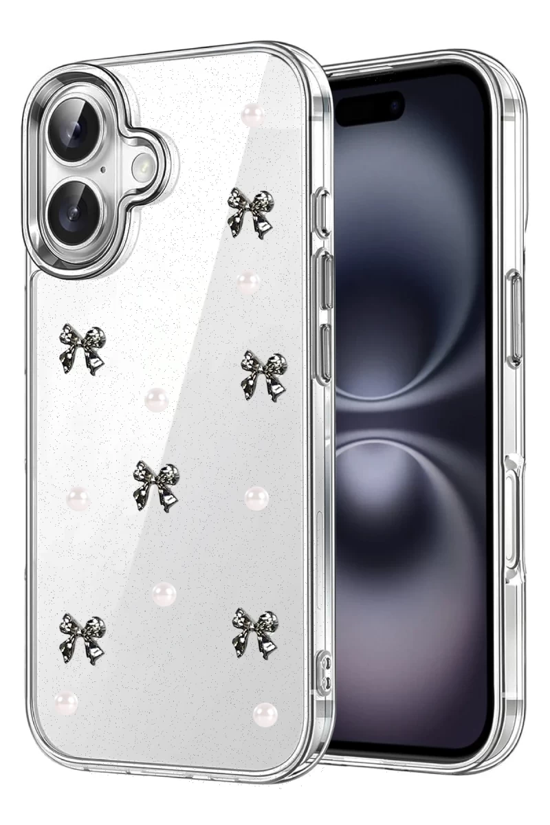 Apple iPhone 17 Uyumlu Fiyonk Desenli Kapak - Desen 8