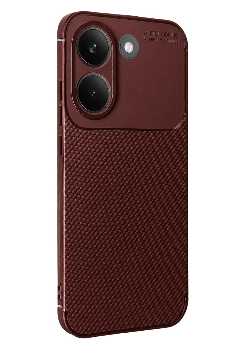 Xiaomi Poco X8 Pro Uyumlu Auto Focus Karbon Kapak - Bordo