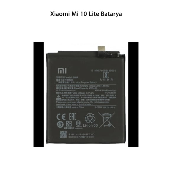 Mi 10 Lite Uyumlu Telefonlarla Batarya (BM4R)