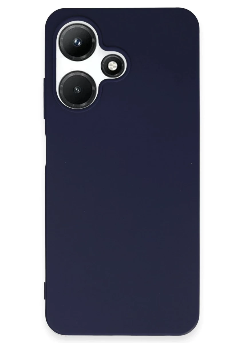 İnfinix Hot 30i Uyumlu Kılıf First Silikon - Lacivert