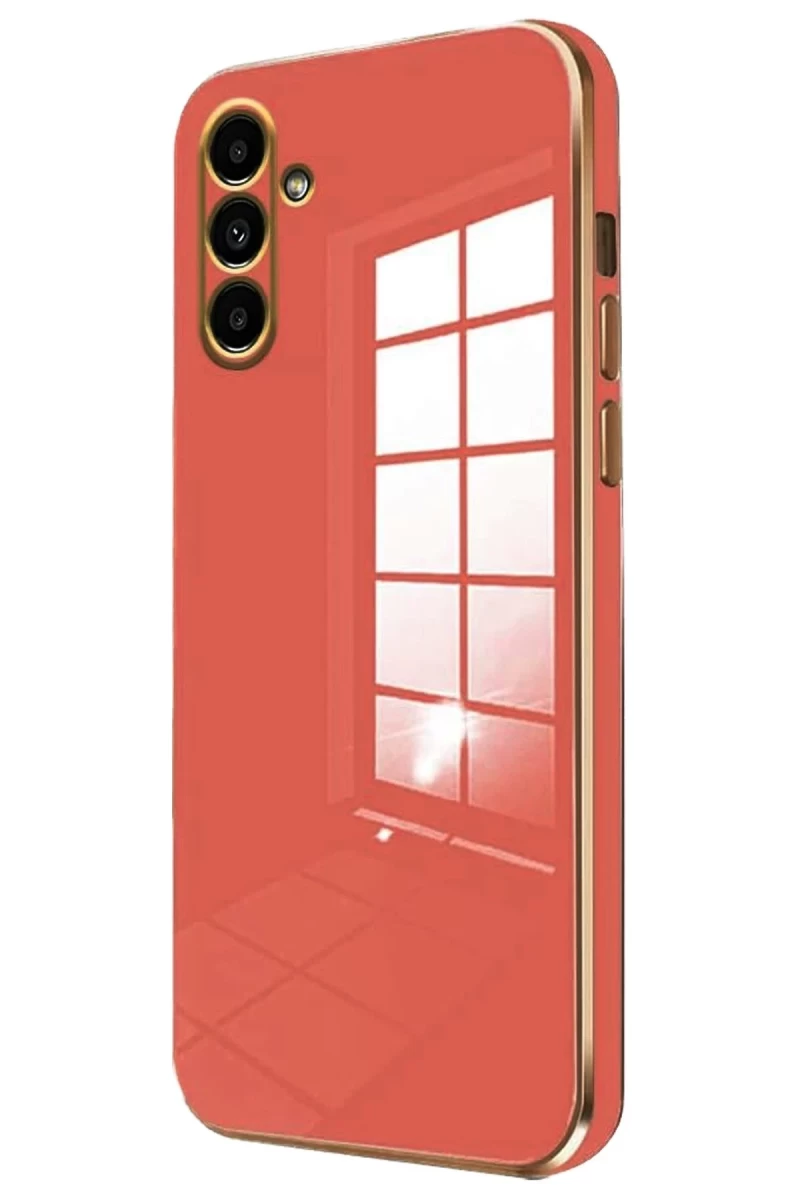 Samsung Galaxy M15 Uyumlu Kılıf Volet Silikon - Kırmızı
