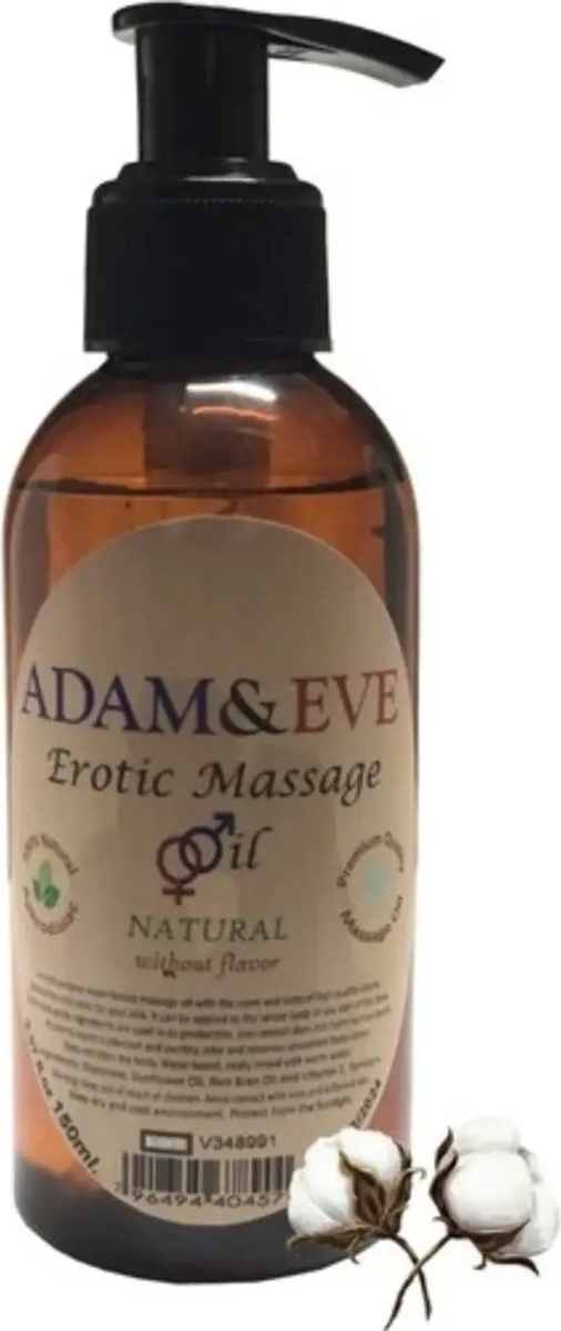 Süper Adam & Eve Natural Massage Oil Kokusuz Vücut Masaj Yağı 2ADET 120 ml