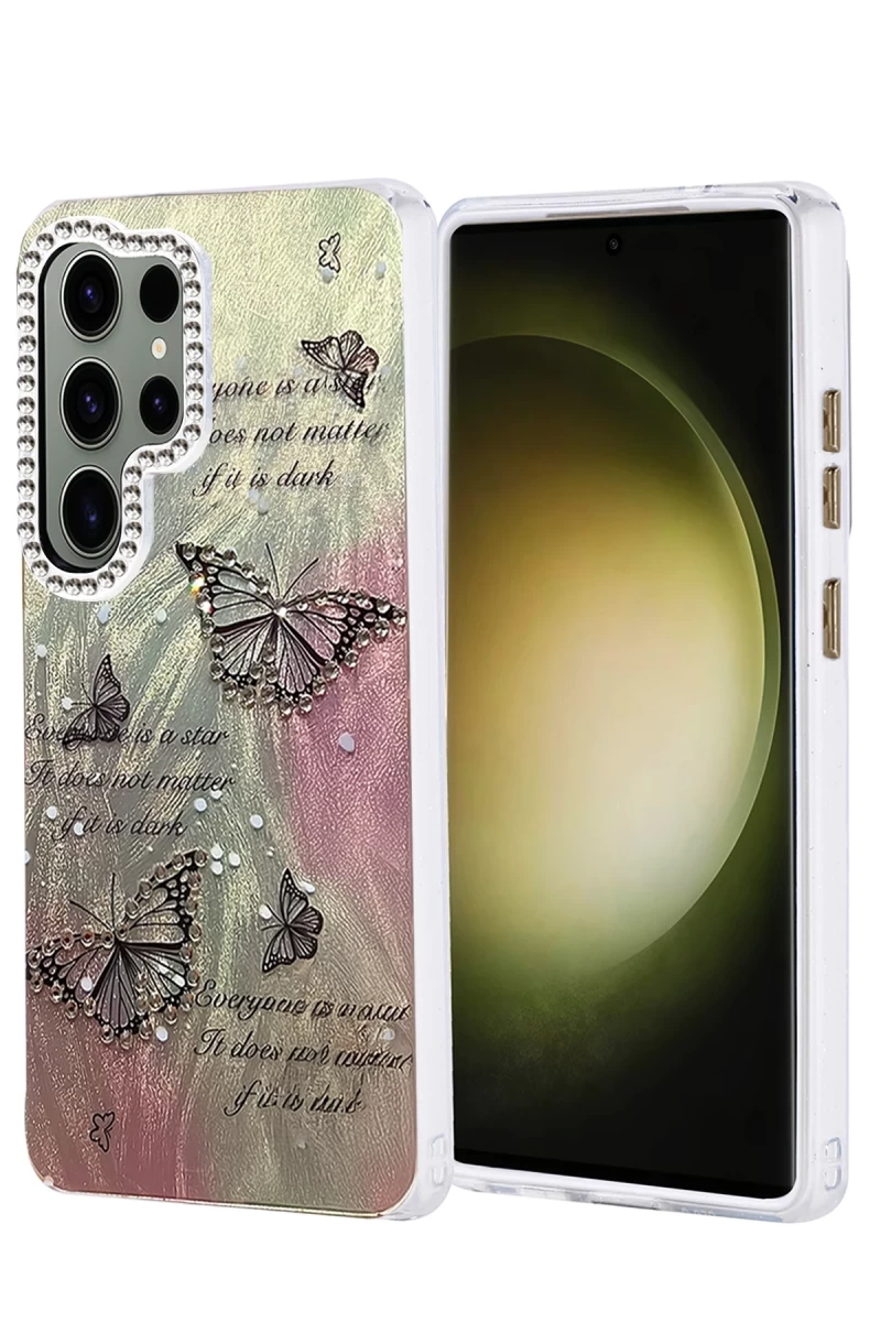Samsung Galaxy S25 Ultra Uyumlu Kılıf Blade Aynalı Desenli Kapak - Desen 6