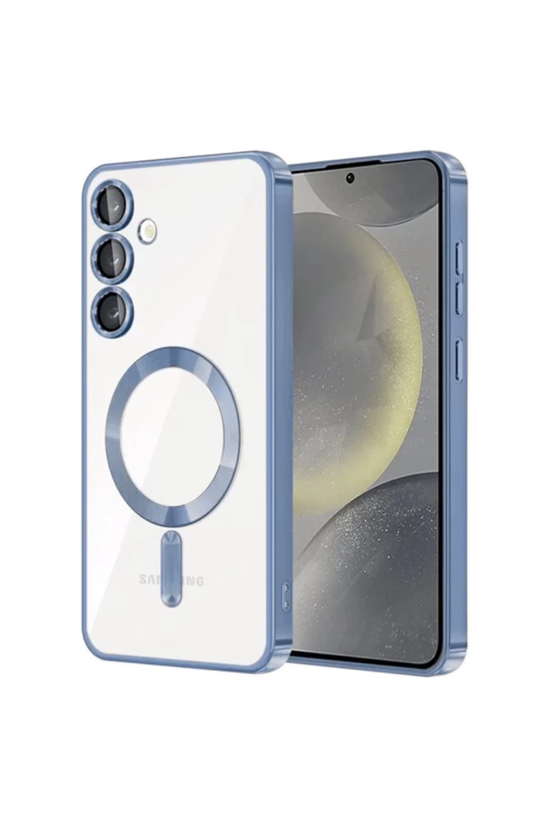 Samsung Galaxy S23 Plus Uyumlu Kılıf Kross Magneticsafe Kapak - Sierra Blue