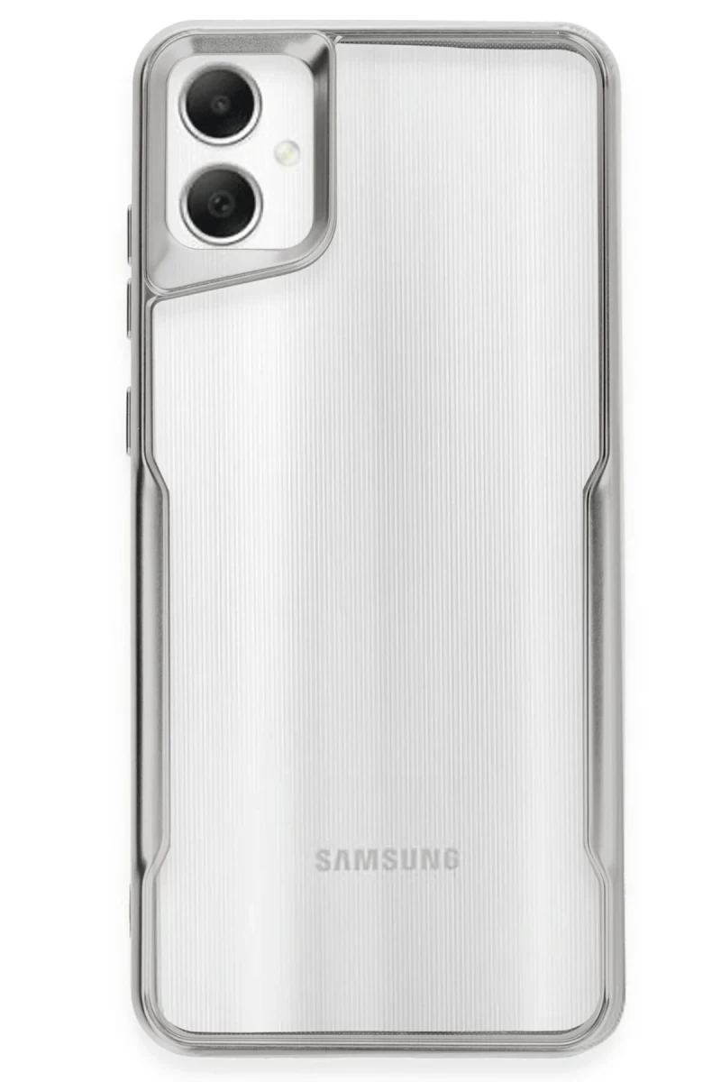 Samsung Galaxy A05 Uyumlu Kılıf Boyi Silikon Kapak - Gümüş
