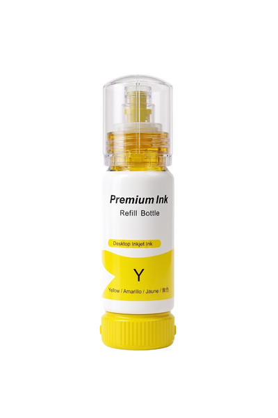 T101Y  **Kutusuz**  Sarı Şişeli Mürekkep (70 ml )