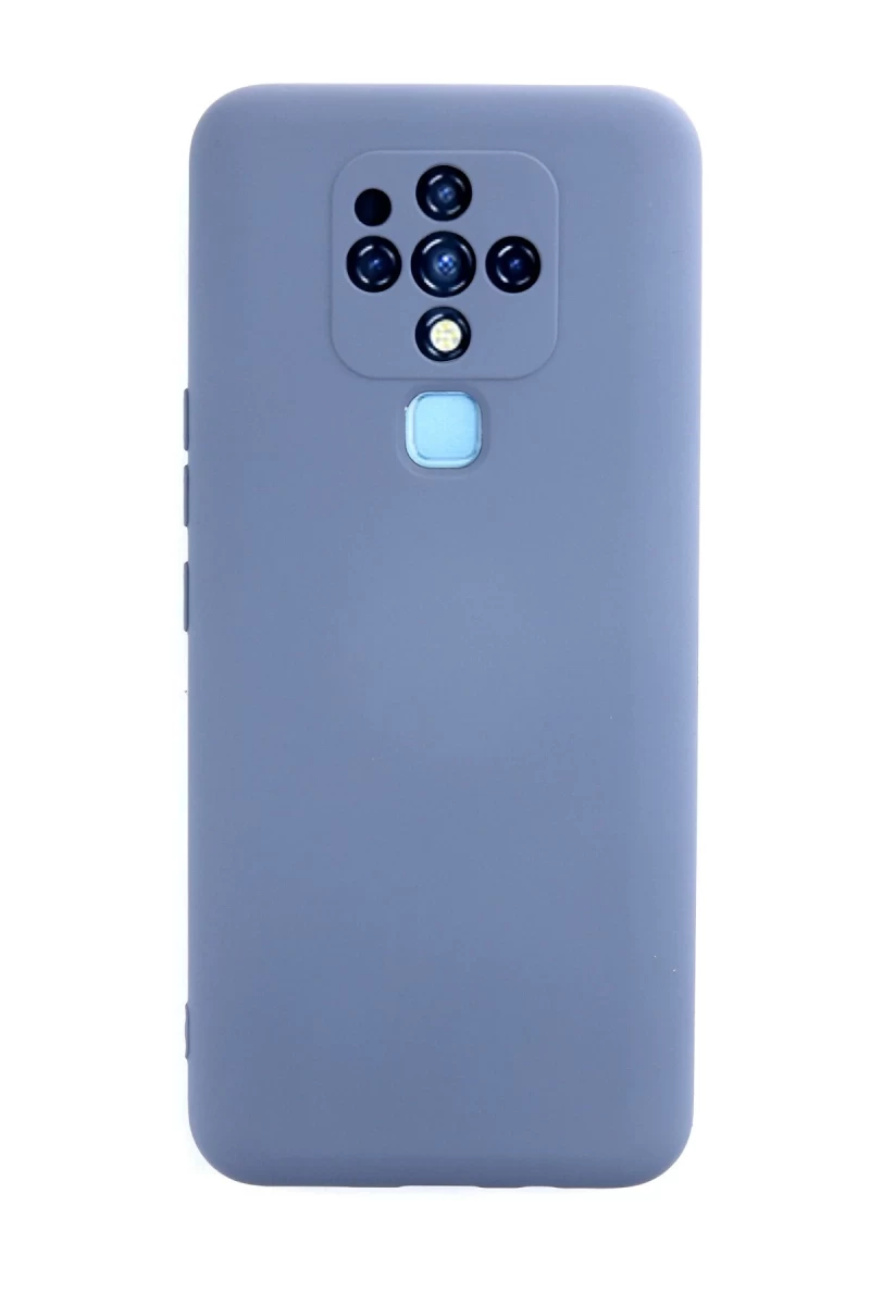 Tecno Camon 16 Uyumlu Kılıf Nano içi Kadife Silikon - Gri