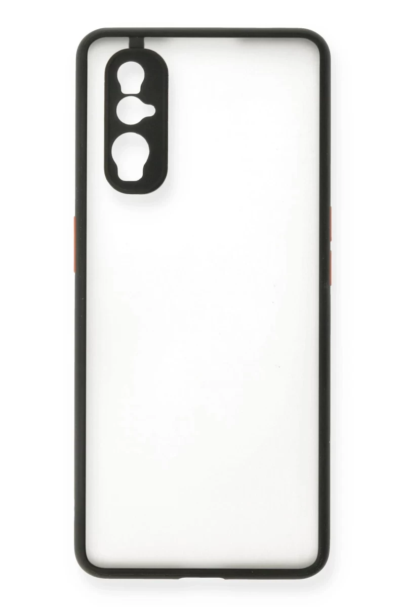 Oppo Find X2 Uyumlu Kılıf Montreal Silikon Kapak - Siyah