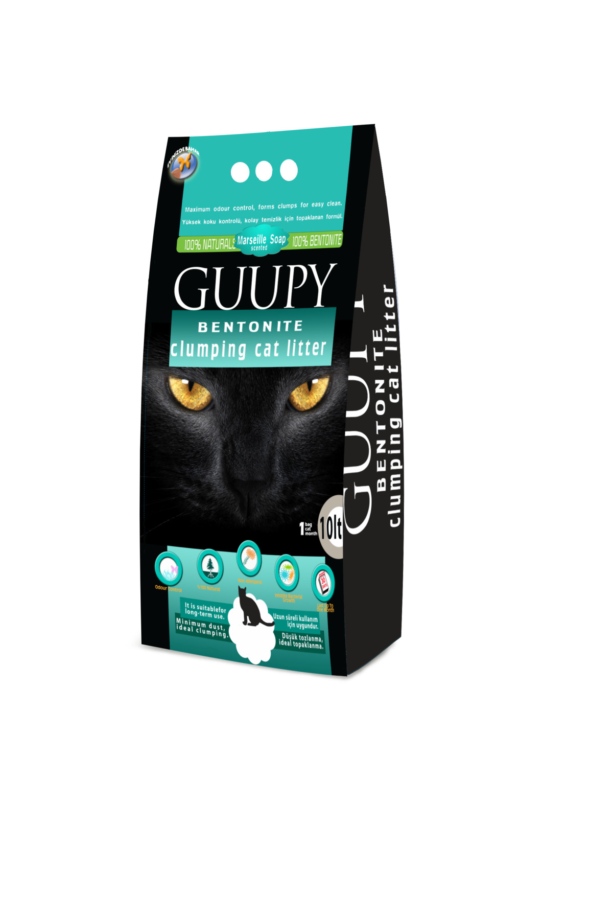 GUUPY 10lt Marsilya Sabunu Kokulu Kedi kumu