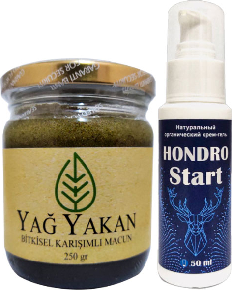 Burneron Yağyakan Macun 250 ml + ile Yanında Hondro Star Sırt Bel Kas Iskelet Harici Uygulama Kremi 50 ml