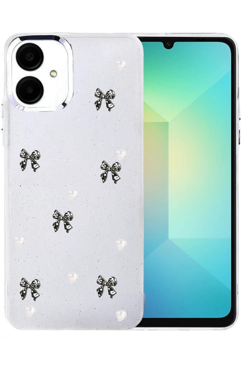 Samsung Galaxy A07 4G Uyumlu Fiyonk Desenli Kapak - Desen 8
