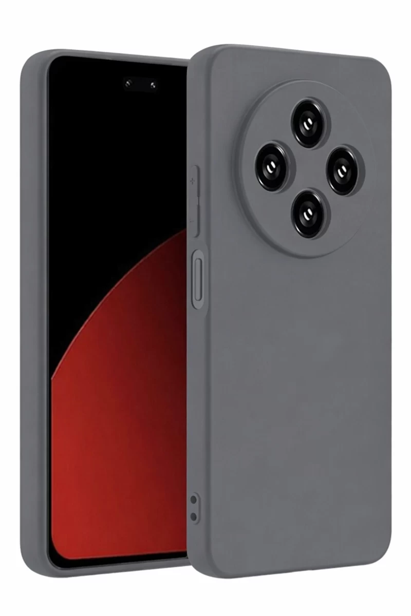 Xiaomi Redmi 14C Uyumlu Kılıf First Silikon - Gri