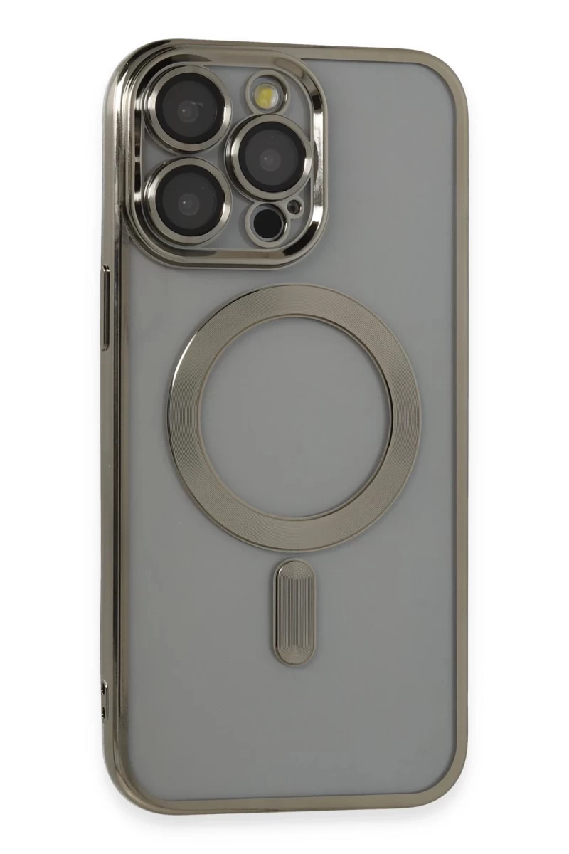 Apple iPhone 14 Pro Max Uyumlu Kılıf Kross Magneticsafe Kapak - Titan Gri