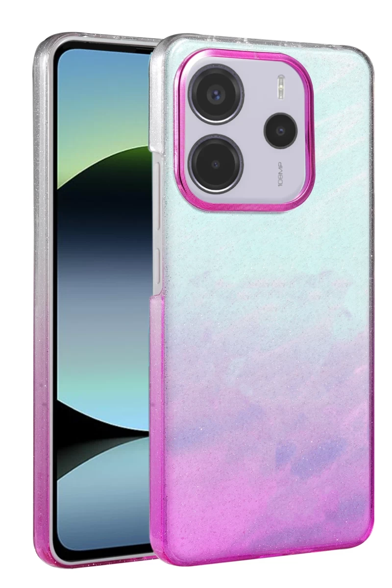 Xiaomi Redmi Note 14 4G Uyumlu Glossy Kapak - Mor