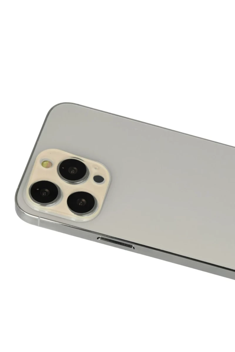 Apple iPhone 12 Pro Uyumlu Rainbow Kamera Lens Koruma Cam - Gold