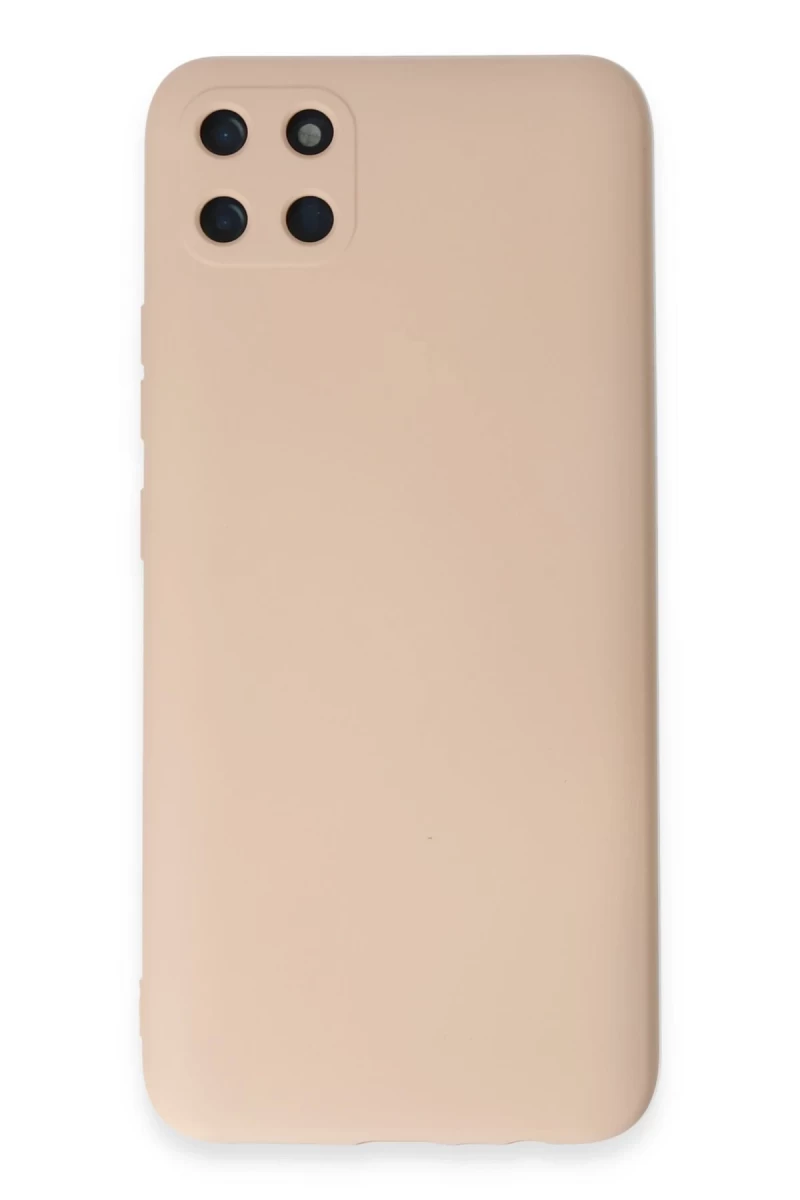 Realme C11 Uyumlu Kılıf Nano içi Kadife Silikon - Pudra