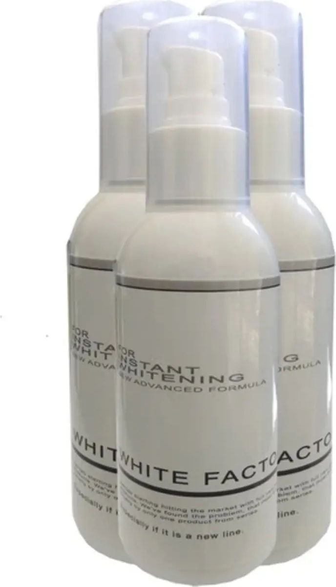 Süper White Factor For Instant Whitening 3 Adet Krem ile Masaj Yağı