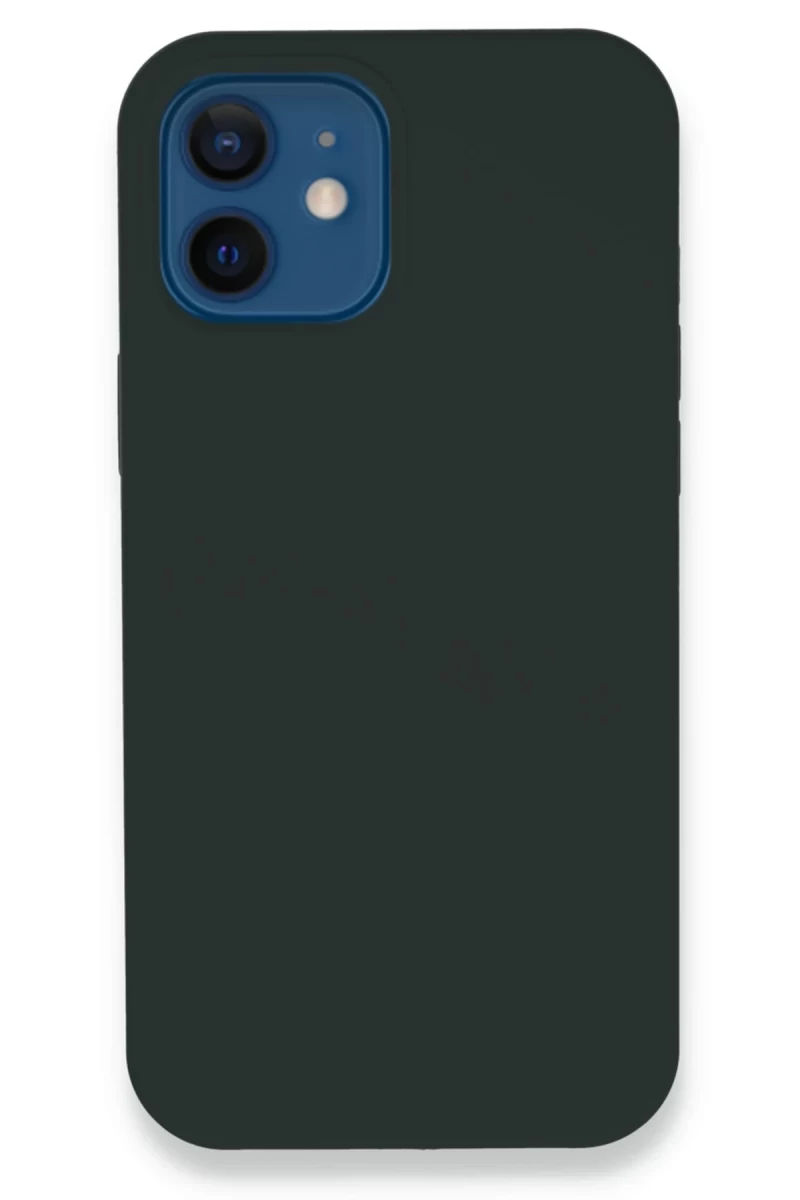 Apple iPhone 12 Uyumlu Kılıf Lansman Legant Silikon - Koyu Yeşil