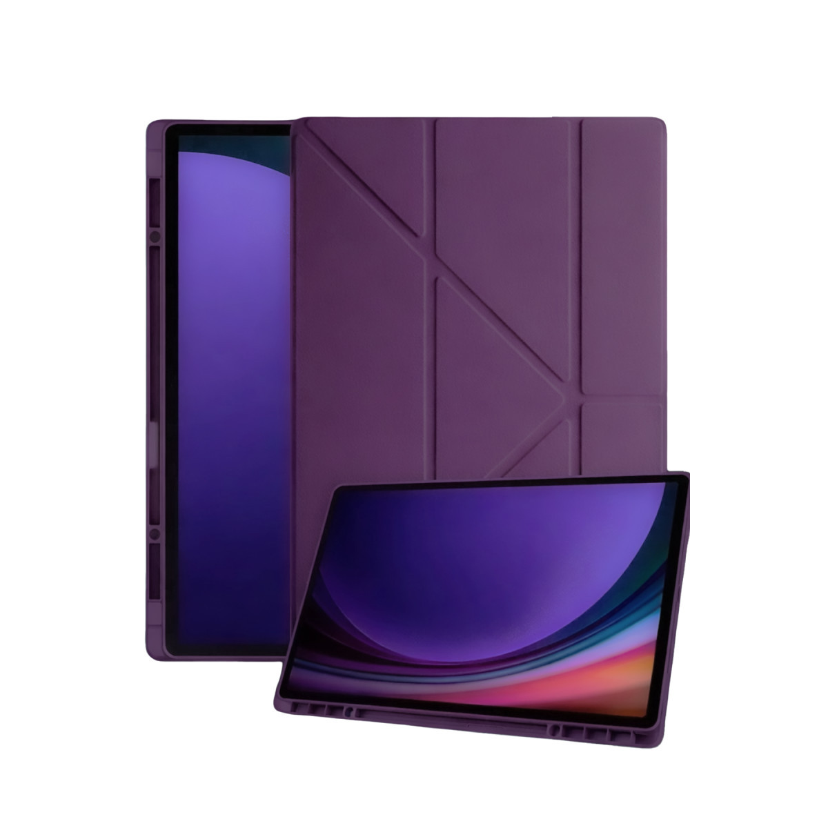 Galaxy Tab A11 Kalemlikli Mars Tablet Kılıfı - Mürdüm