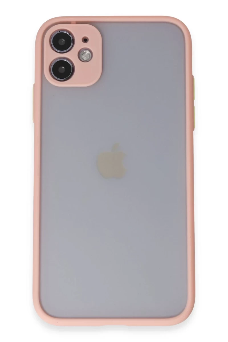 Apple iPhone 11 Uyumlu Kılıf Montreal Silikon Kapak - Pembe