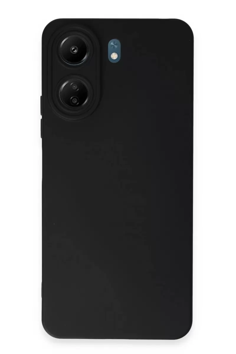 Xiaomi Redmi 13C Uyumlu Kılıf Nano içi Kadife Silikon - Siyah
