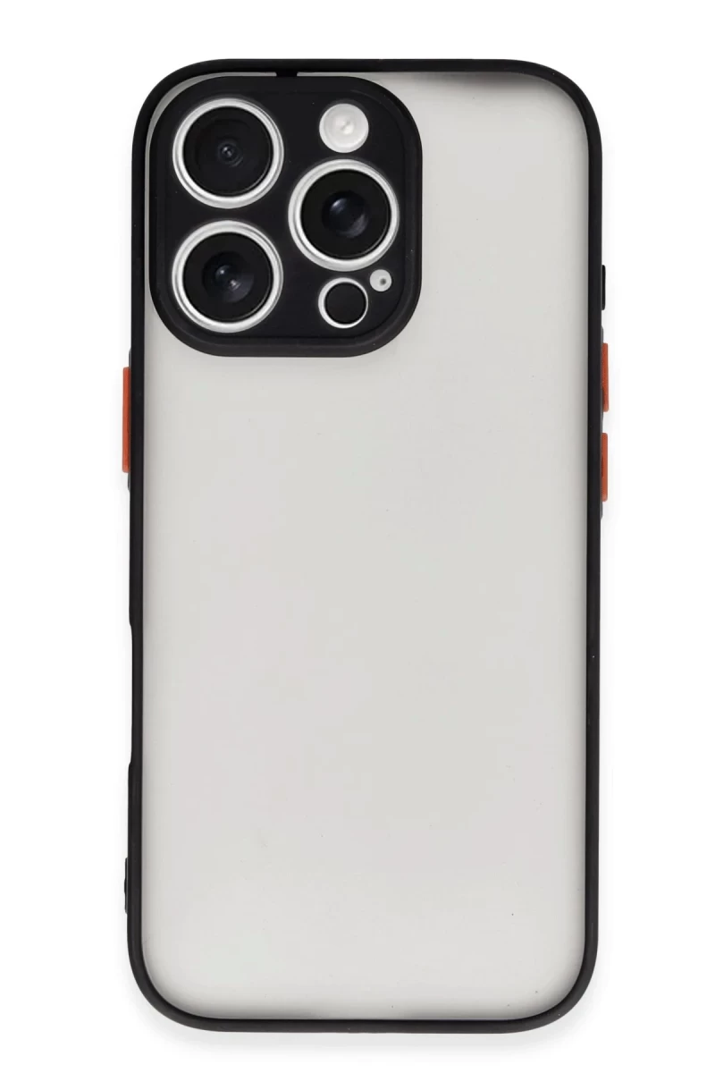 Apple iPhone 16 Pro Max Uyumlu Kılıf Montreal Silikon Kapak - Siyah