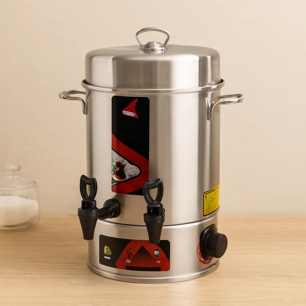 Elektrikli Semaver Çay Makinesi 6 Litre Çift Musluk 1000W (60 Bardak)