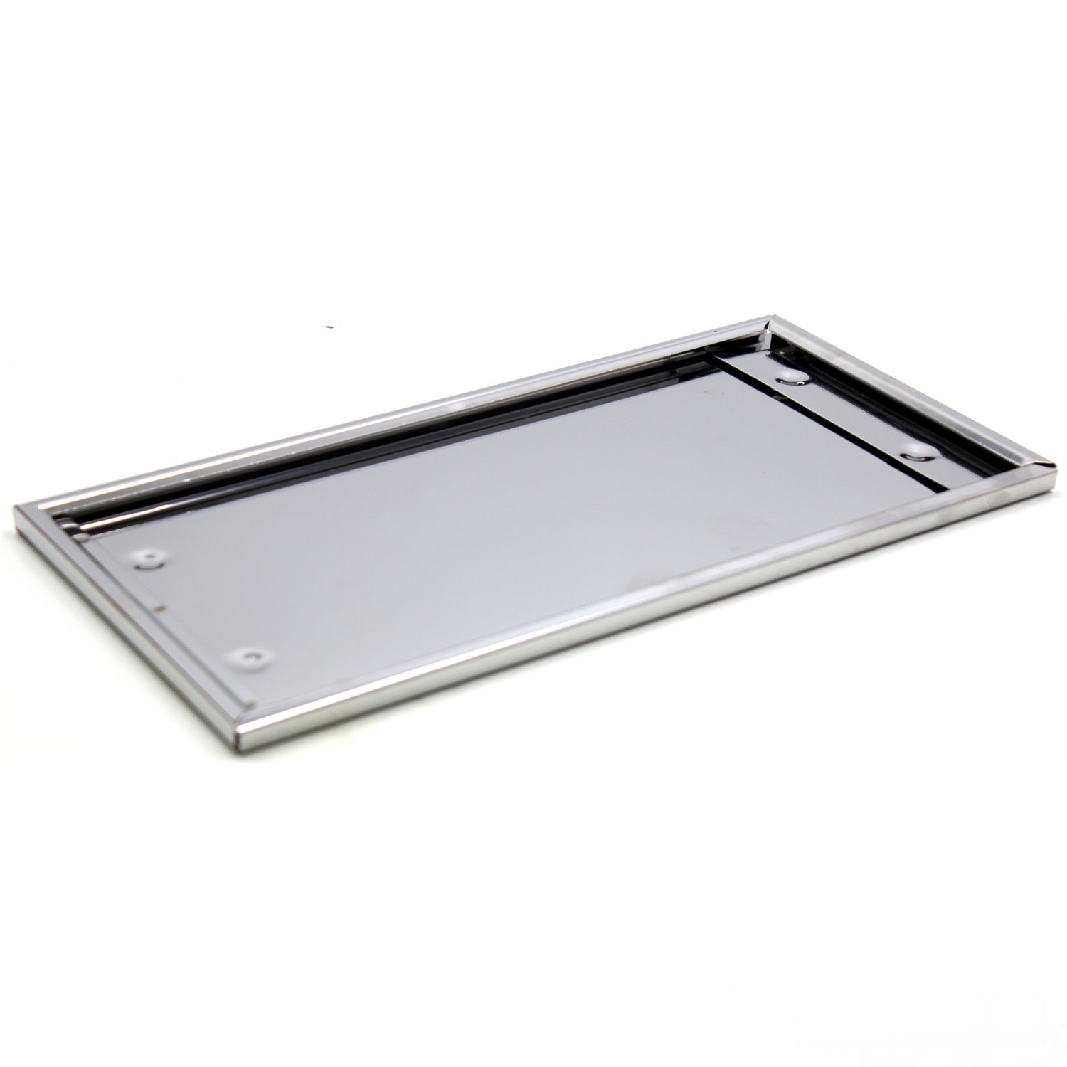 Dikdörtgen Krom Plakalık Araba Plaka Altlığı 30x16cm