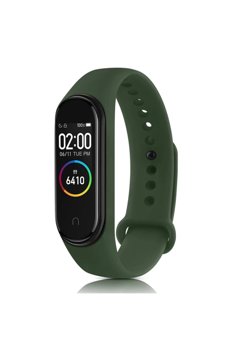 Xiaomi Mi Band 7 Uyumlu Klasik Kordon - Haki Yeşil