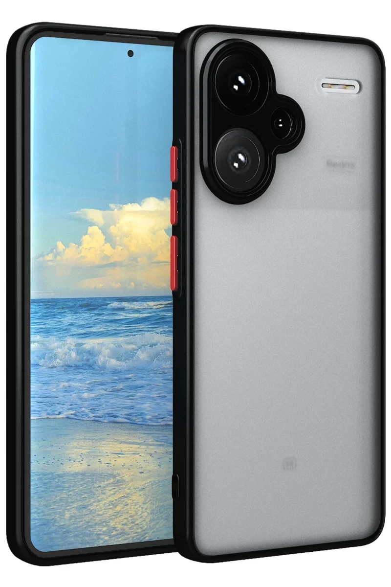 Xiaomi Redmi Note 13 Pro Plus Uyumlu Kılıf Montreal Silikon Kapak - Siyah