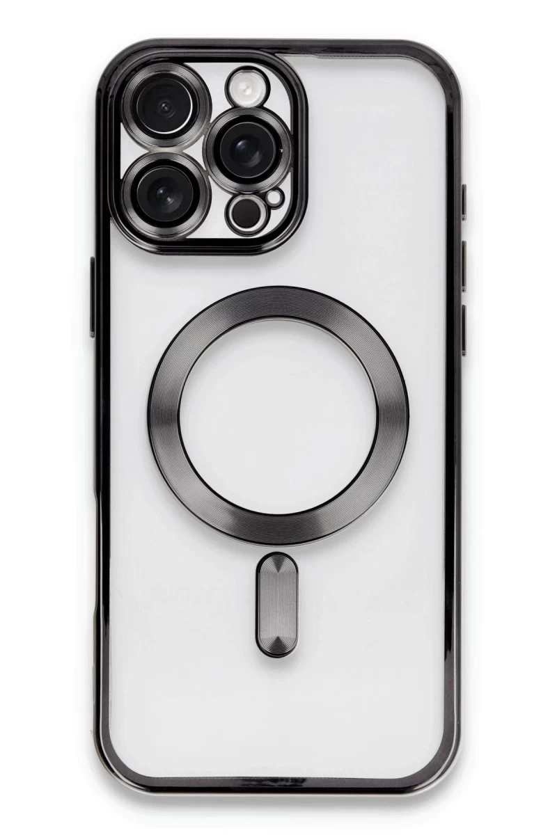 Apple iPhone 16 Pro Uyumlu Kılıf Kross Magneticsafe Kapak - Siyah